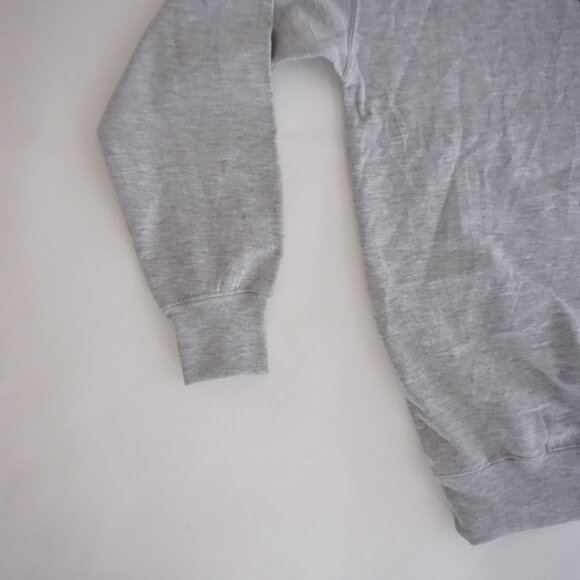 Vintage MC Sportswear Grey Heart Embroidered Cotton Sweatshirt Romantic Boho M - Picture 7 of 9